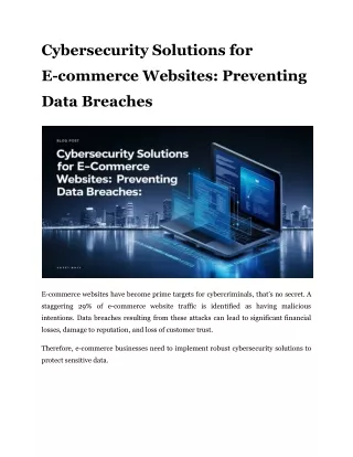 Cybersecurity Solutions for Startups: Essential Steps to Protect Your Business