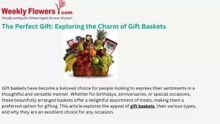 Premium Gift Baskets for Every Occasion – Weekly Flowers