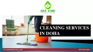 CLEANING SERVICES IN DOHA