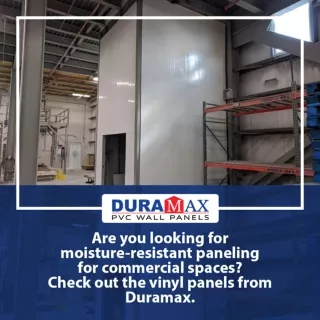 Duramax moisture-resistant wall panels are designed for easy installation