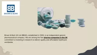 Generic Pharmaceutical Company In UK | Pharma Company in UK