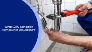 Emergency Plumbing Checklist What Every Canadian Homeowner Should Know