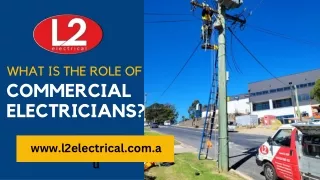 What is the role of commercial electricians