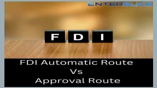 Understanding the FDI Automatic Route and the Approval Route