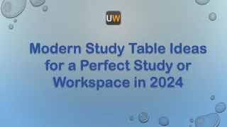 Modern Study Table Ideas for a Perfect Study or Workspace – 2024