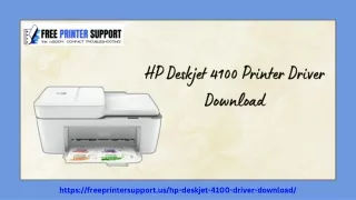 HP Deskjet 4100 Printer Driver Download