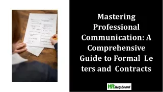 Formal Letter Template