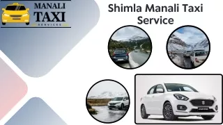 Shimla Manali Taxi Services
