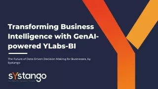 Transforming Business Intelligence with GenAI-powered YLabs-BI