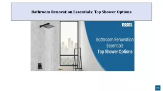 Bathroom Renovation Essentials Top Shower Options