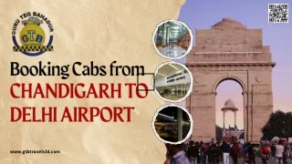 Your Gateway to Comfort: Book Chandigarh to Delhi Airport Cabs