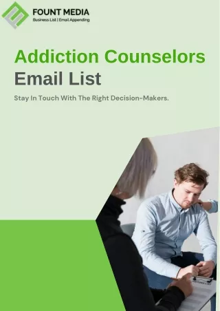 Addiction Counselors Email List - PDF