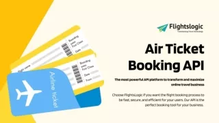 Air Ticket Booking API | Flight Booking API