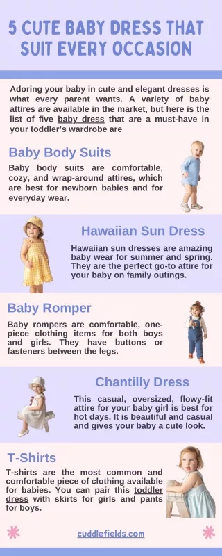 5 Cute Baby Dress That Suit Every Occasion