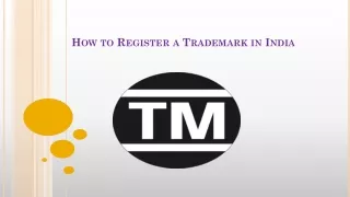 How to Register Your Trademark in India