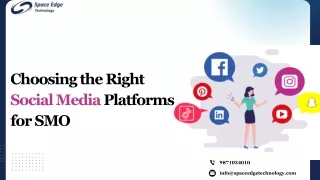 Right Social Media Channels for SMO Success