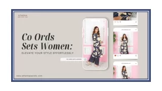 Co Ords Sets Women: Elevate Your Style Effortlessly