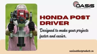 Powerful Honda Post Driver for Easy Fencing and Construction