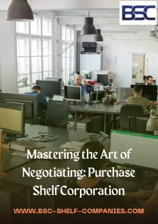 Mastering the Art of Negotiating Purchase Shelf Corporation