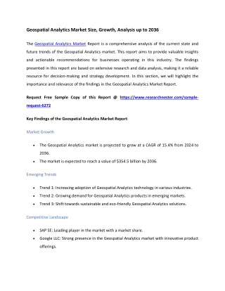 Geospatial Analytics Market