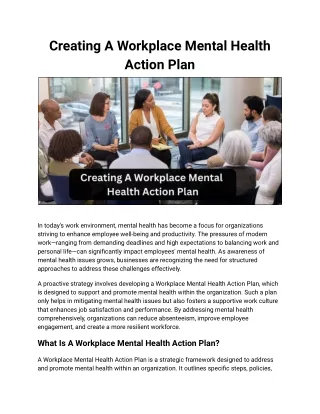 Creating a Workplace Mental Health Action Plan (1)