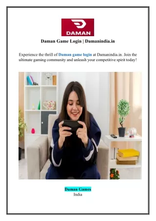 Daman Game Login | Damanindia.in