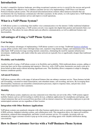 How to Boost Customer Service with a VoIP Business Phone System