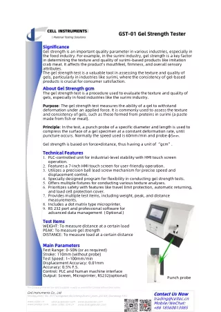 GST-01 Gel Strength Tester