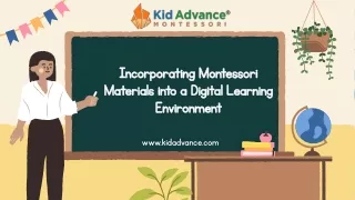 Incorporating Montessori Materials into a Digital Learning Environment