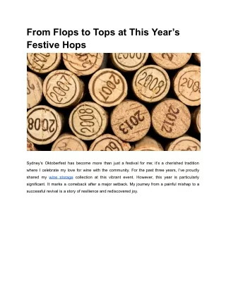 From Flops to Tops at This Year’s Festive Hops