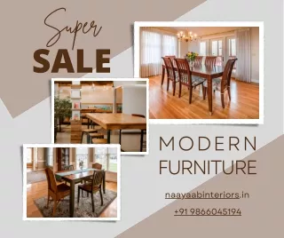 Modern Furniture Near Me - Naayaab Interiors, Vizag's Best Choice