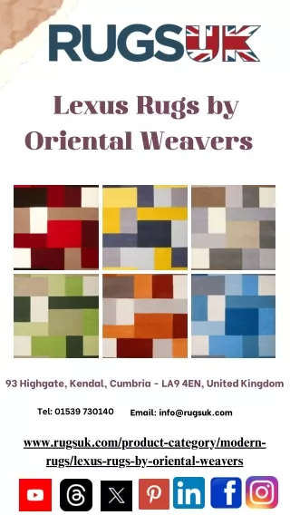 Lexus Rugs by Oriental Weavers Images