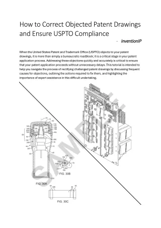 How to Correct Objected Patent Drawings and Ensure USPTO Compliance