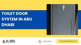 toilet door system in abu dhabi pdf