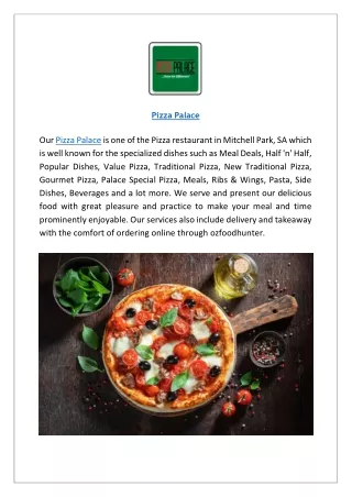 Get $7 off - Pizza Palace Marion Road Mitchell Park