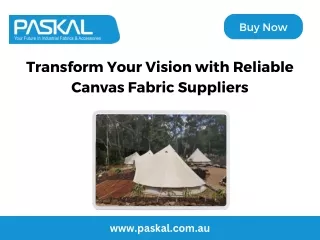 Transform Your Vision with Reliable Canvas Fabric Suppliers