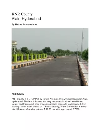 Plots for sale in Alair