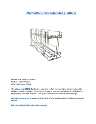 Intermetro CR24E Can Rack _ PartsFe