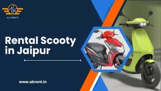 Affordable & Reliable Scooty Rentals in Jaipur