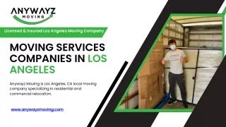 Moving Services Companies in Los Angeles