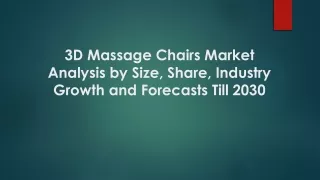3D Massage Chairs Market