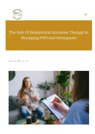 Discover the Benefits of Bioidentical Hormone Therapy (BHT) for PMS & Menopause