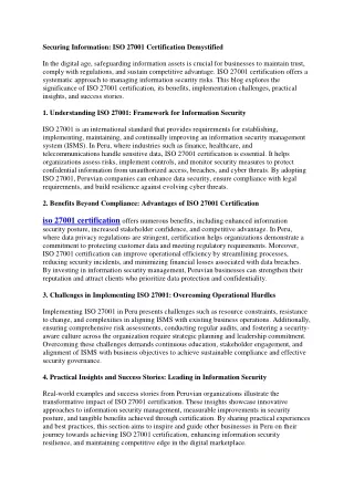 iso 27001 certification