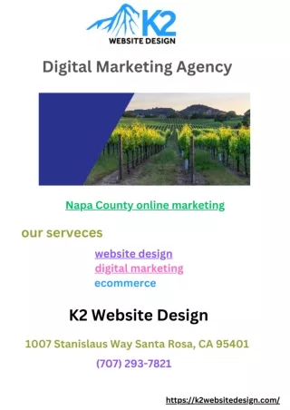 Digital Marketing Agency Napa County