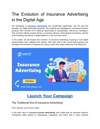 The Evolution of Insurance Advertising in the Digital Age