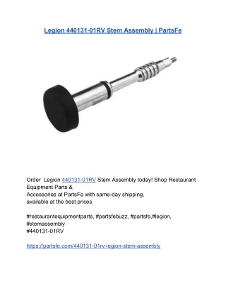 Legion 440131-01RV Stem Assembly _ PartsFe