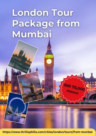 London Tour Package from Mumbai