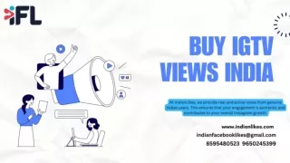 Buy IGTV Views India - IndianLikes