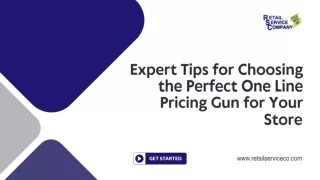 Expert Tips for Choosing the Perfect One Line Pricing Gun for Your Store