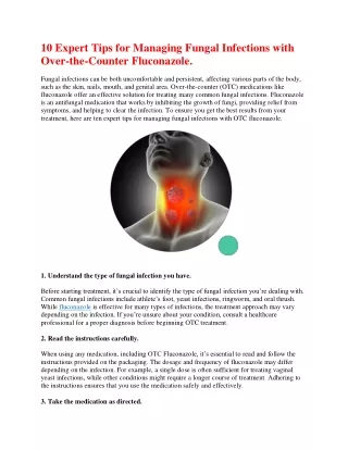 10 Expert Tips for Managing Fungal Infections with Over.